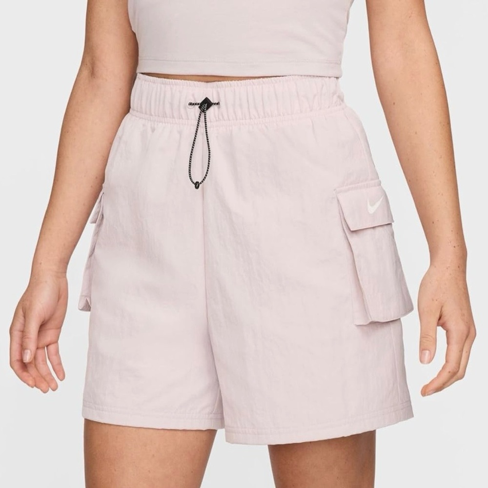 ✨ NIKE ✨ Sportswear Essential Women's Woven High-Rise Nylon Cargo Shorts Size XS